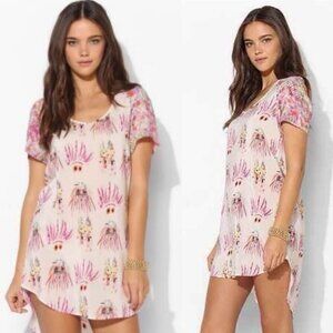 Urban Outfitters 100% Silk Festival Dress Arts Thread Make It Camille Tunic Boho